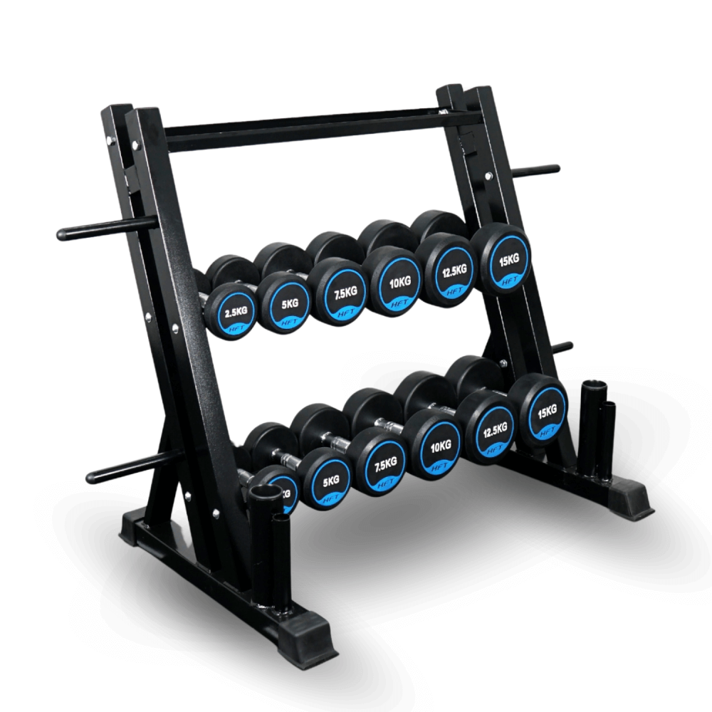 เซ็ตดัมเบล 6 คู่ HOMEFITTOOLS 2.5-15 KG แบบกลม พร้อมแร็ค R603